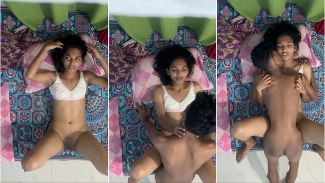 Teen Cute Slim Girlfriend Fucking With Lover